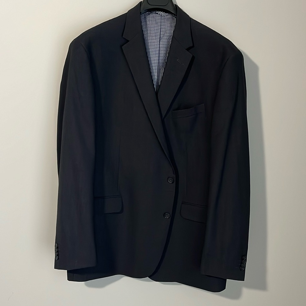 John Bartlett sport coat.  Charcoal in color. Size 52L. Like new, limited wear